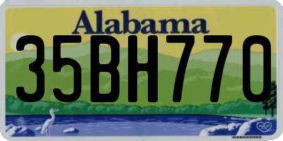 AL license plate 35BH770