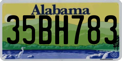 AL license plate 35BH783