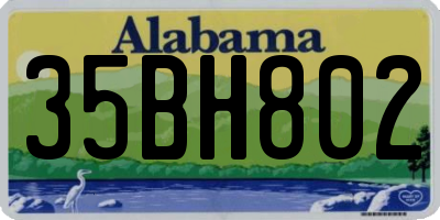 AL license plate 35BH802