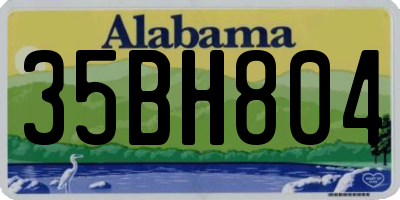 AL license plate 35BH804
