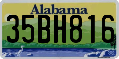 AL license plate 35BH816