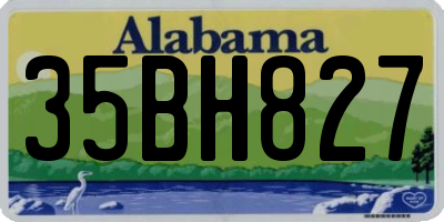 AL license plate 35BH827