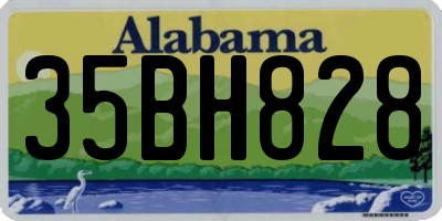 AL license plate 35BH828