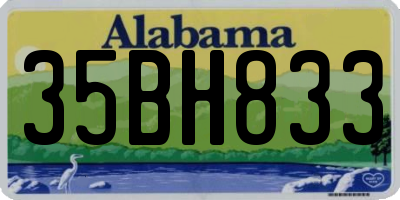 AL license plate 35BH833