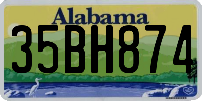 AL license plate 35BH874