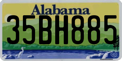 AL license plate 35BH885