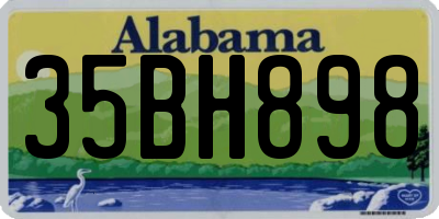 AL license plate 35BH898