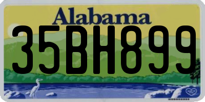 AL license plate 35BH899