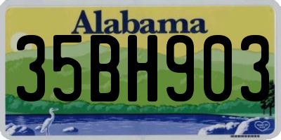 AL license plate 35BH903