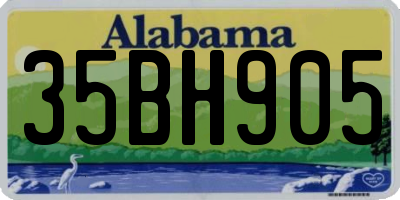 AL license plate 35BH905