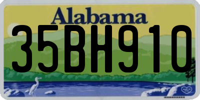 AL license plate 35BH910