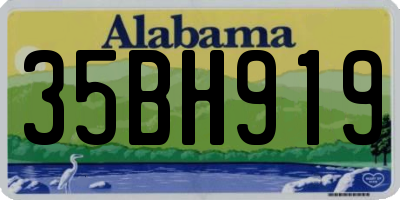 AL license plate 35BH919