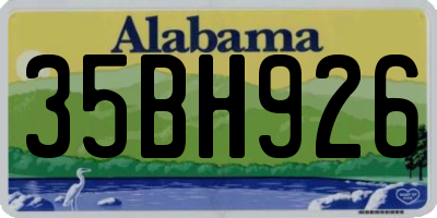 AL license plate 35BH926