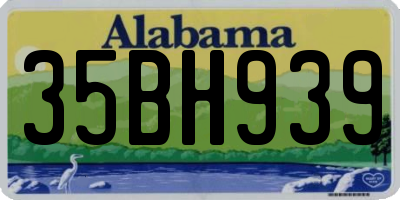 AL license plate 35BH939