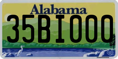 AL license plate 35BI000