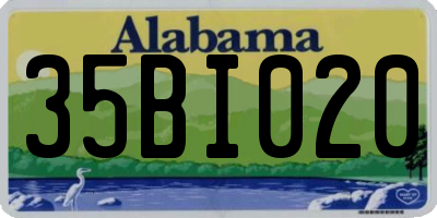 AL license plate 35BI020