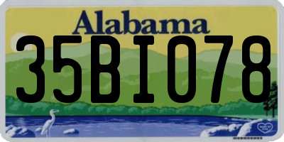 AL license plate 35BI078