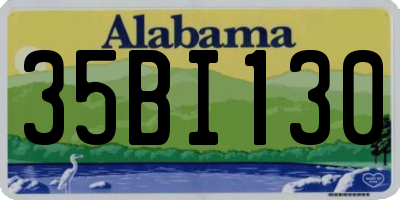 AL license plate 35BI130