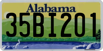 AL license plate 35BI201