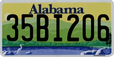 AL license plate 35BI206