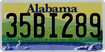 AL license plate 35BI289