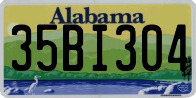 AL license plate 35BI304