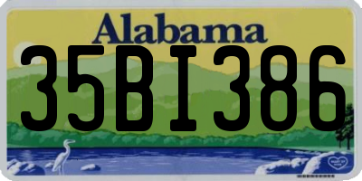AL license plate 35BI386