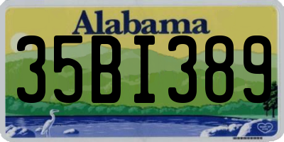 AL license plate 35BI389