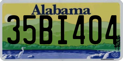 AL license plate 35BI404