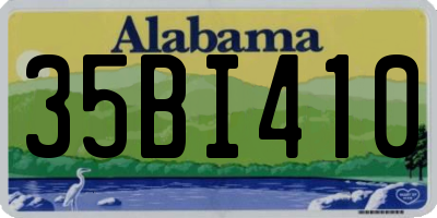 AL license plate 35BI410