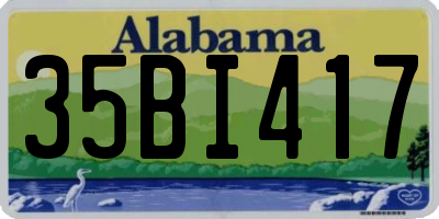 AL license plate 35BI417