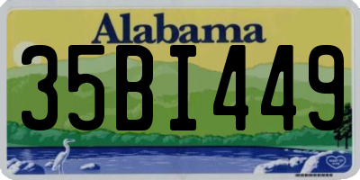 AL license plate 35BI449