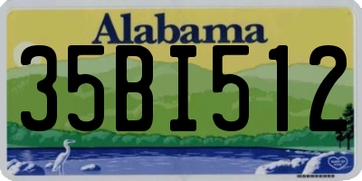 AL license plate 35BI512
