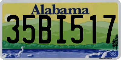 AL license plate 35BI517