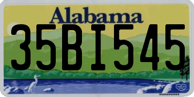 AL license plate 35BI545