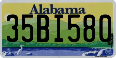AL license plate 35BI580