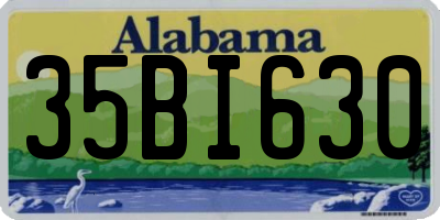 AL license plate 35BI630
