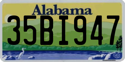 AL license plate 35BI947