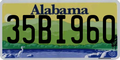 AL license plate 35BI960