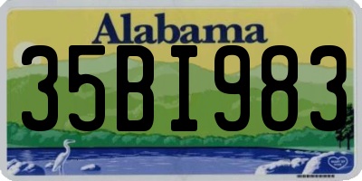 AL license plate 35BI983