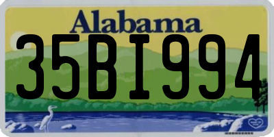 AL license plate 35BI994
