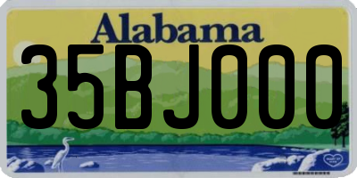 AL license plate 35BJ000