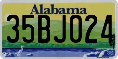 AL license plate 35BJ024