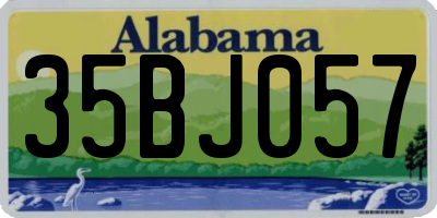 AL license plate 35BJ057