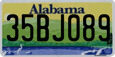 AL license plate 35BJ089