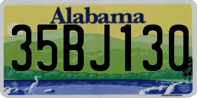 AL license plate 35BJ130