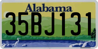 AL license plate 35BJ131