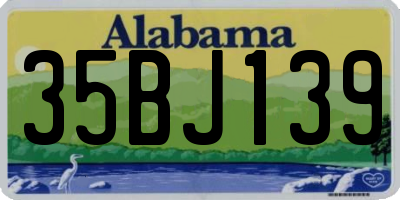 AL license plate 35BJ139