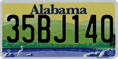 AL license plate 35BJ140