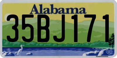 AL license plate 35BJ171